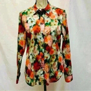 J. Crew  Liberty Arts Hazy Days Floral Print
Slim Fit Button Down Size 6